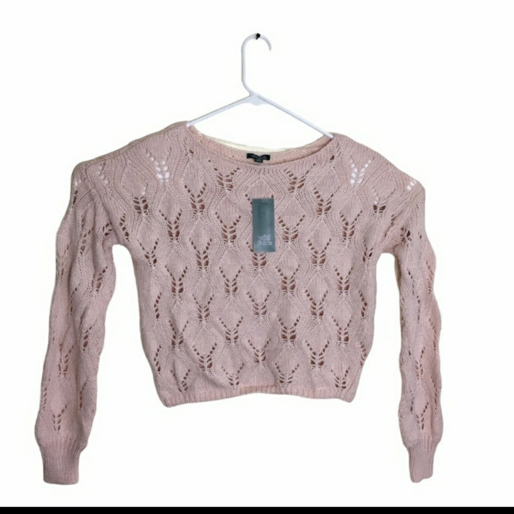 Women's Pullover Knit Sweater Pink NWT